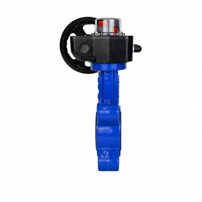 Затвор дисковый поворотный WBV1616E-2W-Fb-H Ду125 Ру16 LUG межфланцевый, корпус - чугун QT450, диск - чугун QT450, уплотнение - EPDM, с редуктором HGB RQN1-180Z в Алматы