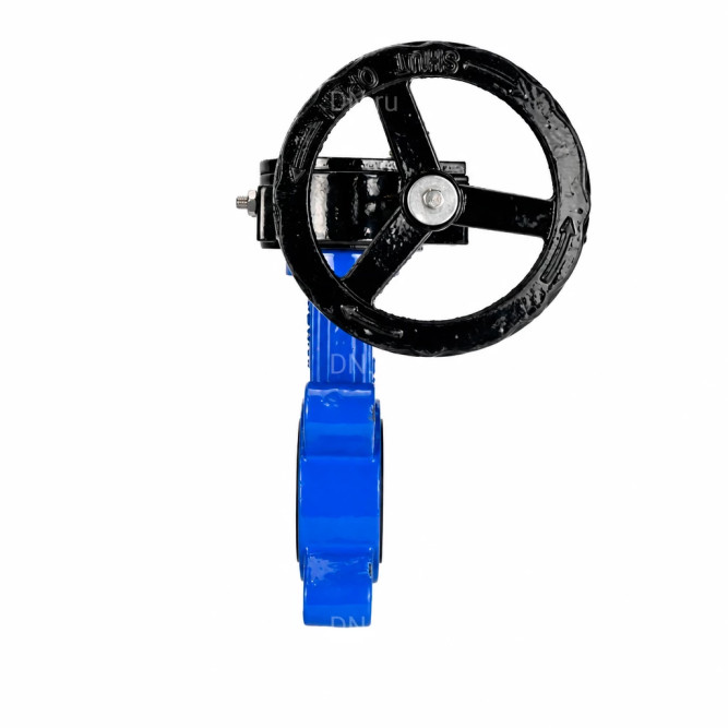 Затвор дисковый поворотный WBV1631N-2W-Fb-H Ду65 Ру16 LUG межфланцевый, корпус - чугун QT450, диск - нержавеющая сталь AISI 304, уплотнение - NBR, с редуктором RDN RQN1-150Z-T24 в Алматы