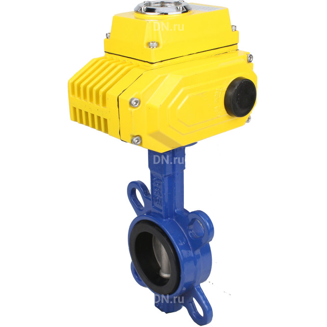 Затвор дисковый поворотный WBV1432E-2W-Fb-H Ду300 Ру16, корпус - чугун GGG50, диск - нержавеющая сталь 316L, уплотнение - EPDM, с электроприводом QT-N-060EM-O1-380VAC-У1 380В в Алматы