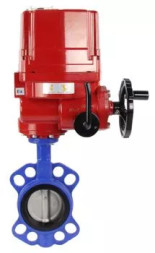 Затвор дисковый поворотный WBV1432E-2W-Fb-H Ду125 Ру16, корпус - чугун GGG50, диск - нержавеющая сталь 316L, уплотнение - EPDM, с электроприводом QT-EX-010EM-O2-24VDC-У1 24В