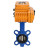 Затвор дисковый поворотный WBV1432N-2W-Fb-H Ду300 Ру16, корпус - чугун GGG50, диск - нержавеющая сталь 316L, уплотнение - NBR, с электроприводом QT-N-060EM-1-24VAC-У1 в Алматы