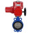 Затвор дисковый поворотный WBV1432N-2W-Fb-H Ду300 Ру16, корпус - чугун GGG50, диск - нержавеющая сталь 316L, уплотнение - NBR, с электроприводом QT-EX-060M-O2-220VAC-У1 в Алматы