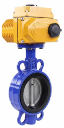Затвор дисковый поворотный WBV1432E-2W-Fb-H Ду300 Ру16, корпус - чугун GGG50, диск - нержавеющая сталь 316L, уплотнение - EPDM, с электроприводом QT-N-060EM-A1-220VAC-У1 220В (4-20мА) HARK