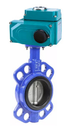 Затвор дисковый поворотный WBV3432N-2W-Fb-H Ду125 Ру16, корпус - углеродистая сталь WCB, диск - нержавеющая сталь 316L, уплотнение - NBR, с электроприводом QT-N-020EM-O1-24VDC-У1 24В HARK