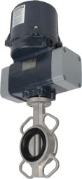 Затвор дисковый поворотный WBV3131E-2W-Fb-H Ду65 Ру16 межфланцевый, корпус - нержавеющая сталь 304, диск - нержавеющая сталь 304, уплотнение - EPDM, с электроприводом четвертьоборотным QTSA-N-005EM-O0-220VAC с пружинным возвратом