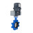Затвор дисковый поворотный WBV1616E-2W-Fb-H Ду80 Ру16 LUG межфланцевый, корпус - чугун QT450, диск - чугун QT450, уплотнение - EPDM, с электроприводом четвертьоборотным QTSA-N-005EM-O0-220VAC с пружинным возвратом в Алматы