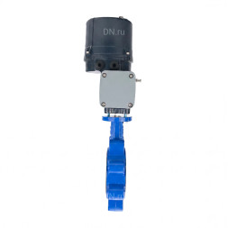 Затвор дисковый поворотный WBV1616E-2W-Fb-H Ду80 Ру16 LUG межфланцевый, корпус - чугун QT450, диск - чугун QT450, уплотнение - EPDM, с электроприводом четвертьоборотным QTSA-N-005EM-O0-220VAC с пружинным возвратом