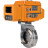 Затвор дисковый поворотный WBV3131S-2W-W-H Ду15 Ру10 под приварку, корпус - пищевая нержавеющая сталь 304, уплотнение - Silicon, с электроприводом QT-N-005EM-A1-220VAC-У1 c датчиком обратной связи и входным управляющим сигналом 4-20мА HARK в Алматы