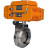 Затвор дисковый поворотный WBV3131S-2W-W-H Ду15 Ру10 под приварку, корпус - пищевая нержавеющая сталь 304, уплотнение - Silicon, с электроприводом QT-N-005EM-A1-220VAC-У1 c датчиком обратной связи и входным управляющим сигналом 4-20мА HARK в Алматы