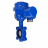 Затвор дисковый поворотный WBV1631N-2W-Fb-H Ду50 Ру16 LUG межфланцевый, корпус - чугун QT450, диск - нержавеющая сталь AISI 304, уплотнение - NBR, с электроприводом QT-N-005M-O2-220VAC-У1 с моментной муфтой и штурвалом в Алматы
