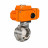 Затвор дисковый поворотный WBV3131E-2W-T-H Ду15 Ру10 резьбовой, корпус - пищевая нержавеющая сталь 304, уплотнение - EPDM, с электроприводом QT-N-005EM-B1-220VAC-У1 c датчиком обратной связи и входным управляющим сигналом 0-10В HARK в Алматы