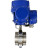 Затвор дисковый поворотный WBV3131E-2W-T-H Ду15 Ру10 резьбовой, корпус - пищевая нержавеющая сталь 304, уплотнение - EPDM, с электроприводом QT-N-005M-O2-380VAC-У1 с моментной муфтой и штурвалом в Алматы