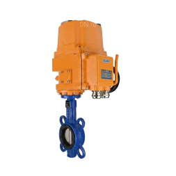 Затвор дисковый поворотный WBV1132N-2W-Fb-H Ду125 Ру16, корпус - чугун GG25, диск - нержавеющая сталь 316L, уплотнение - NBR, с электроприводом QT-EX-015EM-O2-220VAC-У1