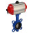 Затвор дисковый поворотный WBV1432E-2W-Fb-H Ду125 Ру16, корпус - чугун GGG50, диск - нержавеющая сталь 316L, уплотнение - EPDM, с пневмоприводом PA-DA-083 двойного действия, пневмораспределителем 4M310-08 AC220V в Алматы