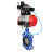 Затвор дисковый поворотный WBV1432E-2W-Fb-H Ду150 Ру16, корпус - чугун GGG50, диск - нержавеющая сталь 316L, уплотнение - EPDM, с пневмоприводом PA-DA-105, пневмораспределителем 4M310-08 AC220V, БКВ APL-210N, БПВ AFC2000 в Алматы