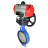 Затвор дисковый поворотный WBV1432N-2W-Fb-H Ду200 Ру16, корпус - чугун GGG50, диск - нержавеющая сталь 316L, уплотнение - NBR, с пневмоприводом PA-DA-130, пневмораспределителем 4M310-08 DC24V и ручным дублером MON3-700-T38-ISO в Алматы