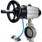 Затвор дисковый поворотный WBV3232N-2W-Fb-H Ду150 Ру16, корпус - нержавеющая сталь 316L, диск - нержавеющая сталь 316L, уплотнение - NBR, с пневмоприводом PA-DA-105-1 двойного действия, с пневмораспределителем 4V320-10 AC220V в Алматы