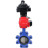Затвор дисковый поворотный WBV1631N-2W-Fb-H Ду125 Ру16 LUG корпус - чугун QT450, диск - нержавеющая сталь 304, уплотнение - NBR, с пневмоприводом PA-DA-105, пневмораспределителем 4M310-08 DC24V и БКВ APL-410N EX в Алматы