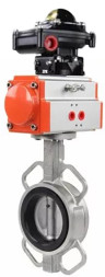 Затвор дисковый поворотный WBV3131V-2W-Fb-H Ду50 Ру16, корпус - нержавеющая сталь 304, диск - нержавеющая сталь 304, уплотнение - VITON, с пневмоприводом PA-SA-083 и БКВ APL-510N EX