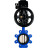Затвор дисковый поворотный WBV1616E-2W-Fb-H Ду150 Ру16 LUG корпус - чугун QT450, диск - чугун QT450, уплотнение - EPDM, с пневмоприводом PA-DA-105-1 и позиционером YT-1000RSN без обратной связи в Алматы