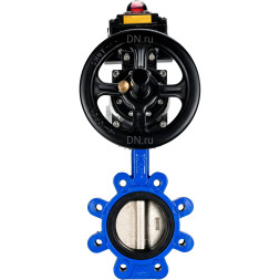 Затвор дисковый поворотный WBV1616E-2W-Fb-H Ду125 Ру16 LUG корпус - чугун QT450, диск - чугун QT450, уплотнение - EPDM, с пневмоприводом PA-DA-105-1 и БКВ APL-410N EX