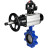 Затвор дисковый поворотный WBV1631E-2W-Fb-H Ду150 Ру16 LUG корпус - чугун QT450, диск - нержавеющая сталь 304, уплотнение - EPDM, с пневмоприводом PA-DA-105-1 и БКВ APL-510N EX в Алматы