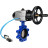 Затвор дисковый поворотный WBV1616E-2W-Fb-H Ду125 Ру16 LUG корпус - чугун QT450, диск - чугун QT450, уплотнение - EPDM, с пневмоприводом PA-DA-105-1 и пневмораспределителем 4V320-08 AC220V в Алматы