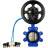 Затвор дисковый поворотный WBV1616E-2W-Fb-H Ду125 Ру16 LUG корпус - чугун QT450, диск - чугун QT450, уплотнение - EPDM, с пневмоприводом PA-DA-105-1 и пневмораспределителем 4V320-08 AC220V в Алматы