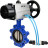 Затвор дисковый поворотный WBV1616E-2W-Fb-H Ду125 Ру16 LUG корпус - чугун QT450, диск - чугун QT450, уплотнение - EPDM, с пневмоприводом PA-DA-105-1 и пневмораспределителем 4V320-08 AC220V в Алматы