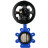 Затвор дисковый поворотный WBV1616E-2W-Fb-H Ду125 Ру16 LUG корпус - чугун QT450, диск - чугун QT450, уплотнение - EPDM, с пневмоприводом PA-DA-105-1, пневмораспределителем 4M310-08 AC220V и БКВ APL-210N в Алматы