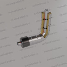 Отвод Ст 20 (ГОСТ 8732-78) 76 мм - ППУ ОЦ - ЗМКВ