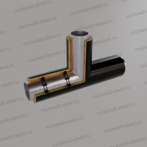 Тройник, 325х8 - 325х8 Ст 09Г2С (ГОСТ 10704-91/10705-80) - ППУ ПЭ