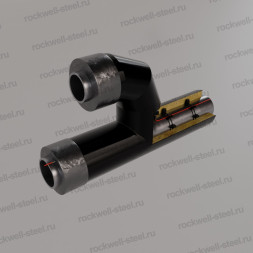 Тройник параллельный, 1020х14 - 720x12 Ст 17Г1С-У (ГОСТ 20295-85) - ППУ ПЭ - ЗМКВ