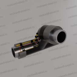 Тройниковое ответвление, 159х4,5 - 159х4,5 Ст 10 — Ст 20 (ГОСТ 10704-91/10705-80) - ППУ ПЭ - МЗИ