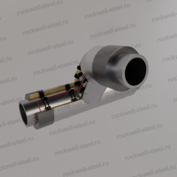 Тройниковое ответвление, 159х4,5 - 76x3,5 Ст 09Г2С (ГОСТ 10704-91/10705-80) - ППУ ОЦ - ЗМКВ
