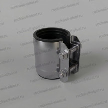 Хомут ремонтный стяжной односторонний стальной оцинкованный Ду 100 L=162мм