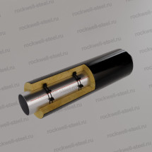 Труба ППУ ПЭ 114 мм (Ст 09Г2С ГОСТ 10704-91/10705-80)