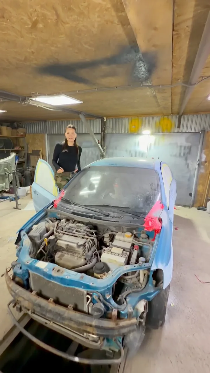 Покраска Chevrolet Aveo материалами HOTZ 