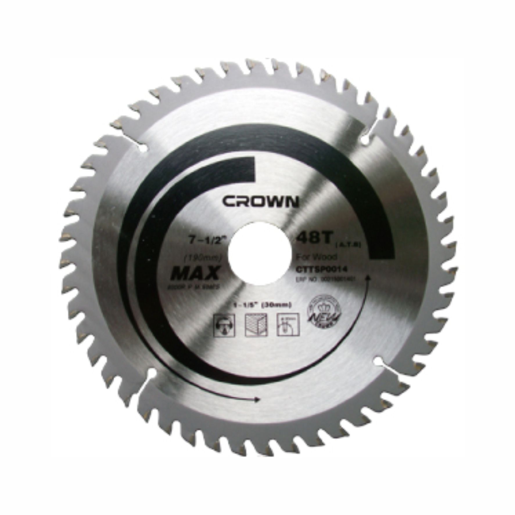 Диск пильный Crown CTTSP0018 дерево, быстрый рез 250х30/25.4/20мм 40Т