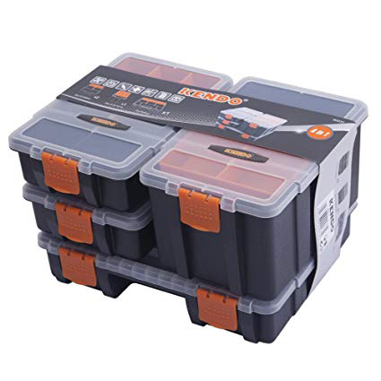 Ящики для инструмента "4в1" (2шт-15.5x22x6см, 1шт- 15.5x22x12см, 1шт- 29x22x6см) Kendo 90237