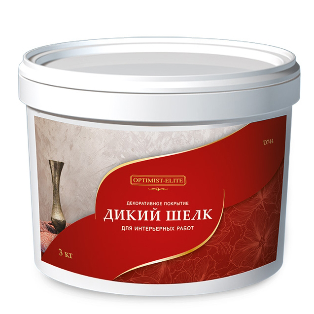 Декоративное покрытие Дикий Шелк для внутренних работ 3кг. D 744