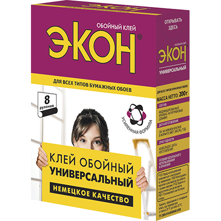 Клей ЭКОН обойный Универсальный 200г. 1312332