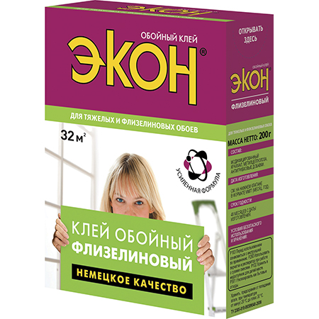 Клей ЭКОН обойный Флизелиновый 200г. 2077903