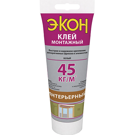 Монтажный клей ЭКОН Интерьерный 200г. 1378330/12