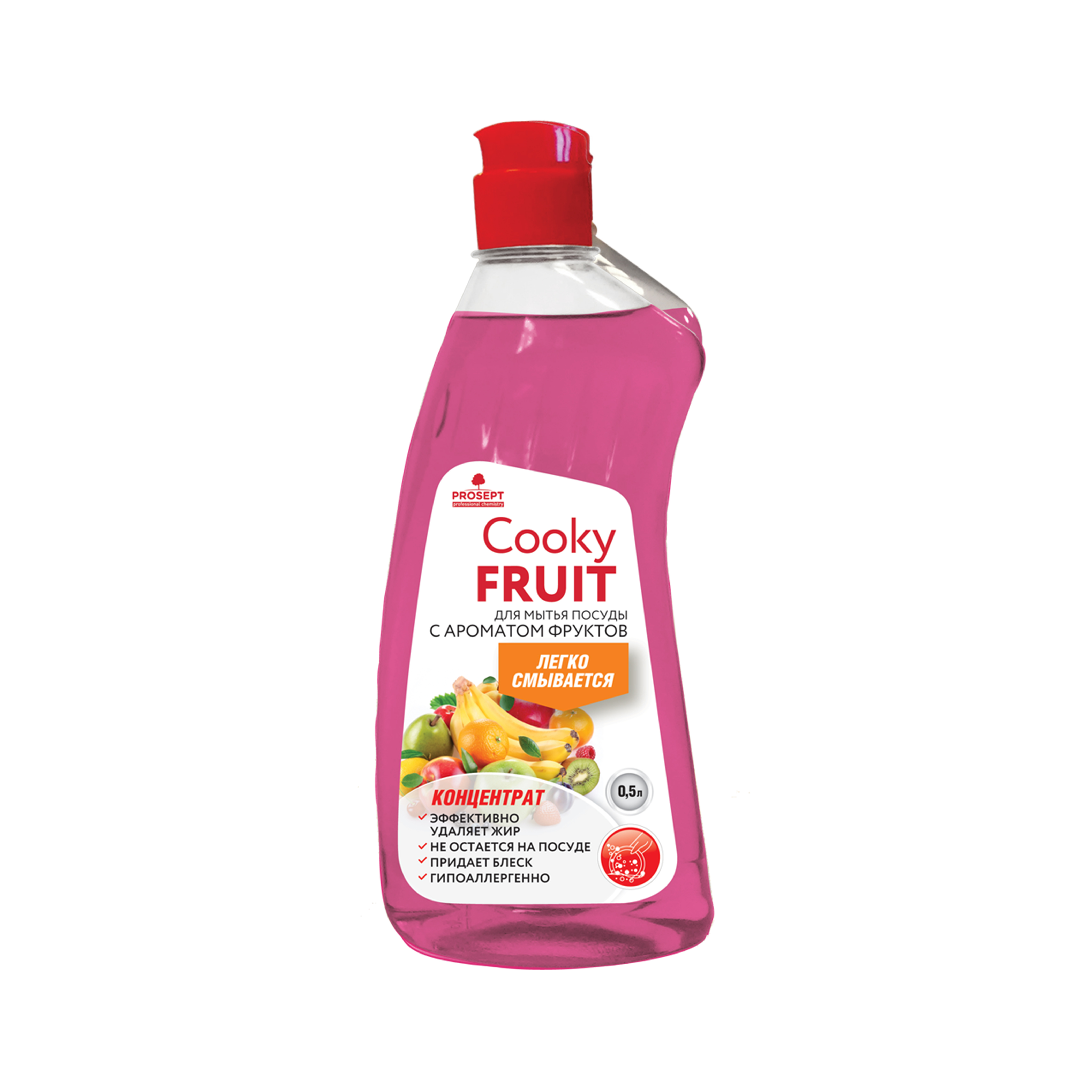 Гель для мытья посуды с ароматом фруктов Prosept Cooky Fruit 0,5л 127-05