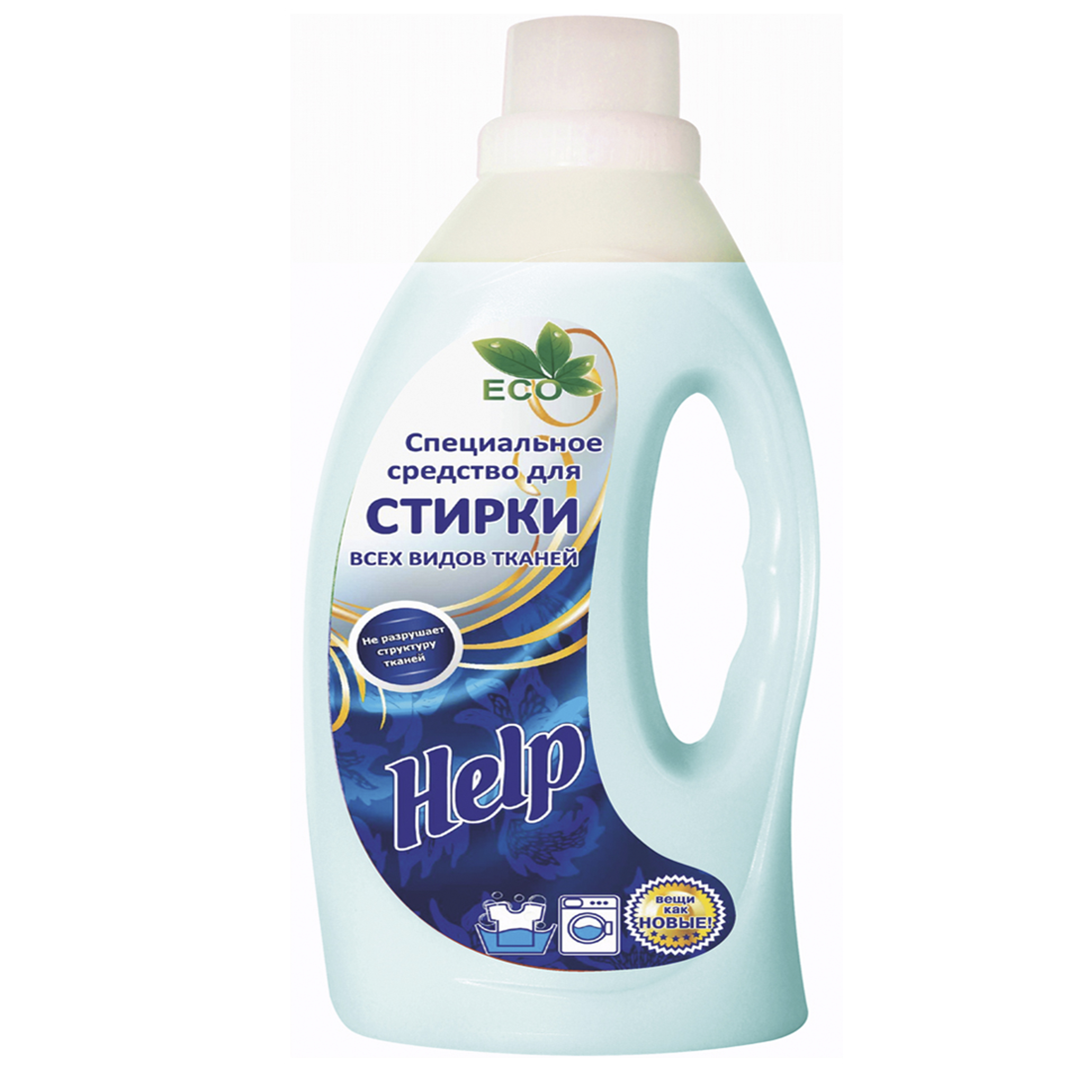 Средство для стирки всех видов тканей Help 1л 7-0338