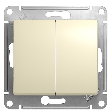 Механизм выключателя 2-кл. СП Glossa 10А IP20 (сх. 5) 10AX беж. SchE GSL000251 RS