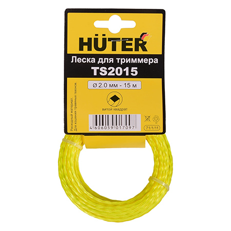Леска Huter R2015 (2мм, 15м, круг)