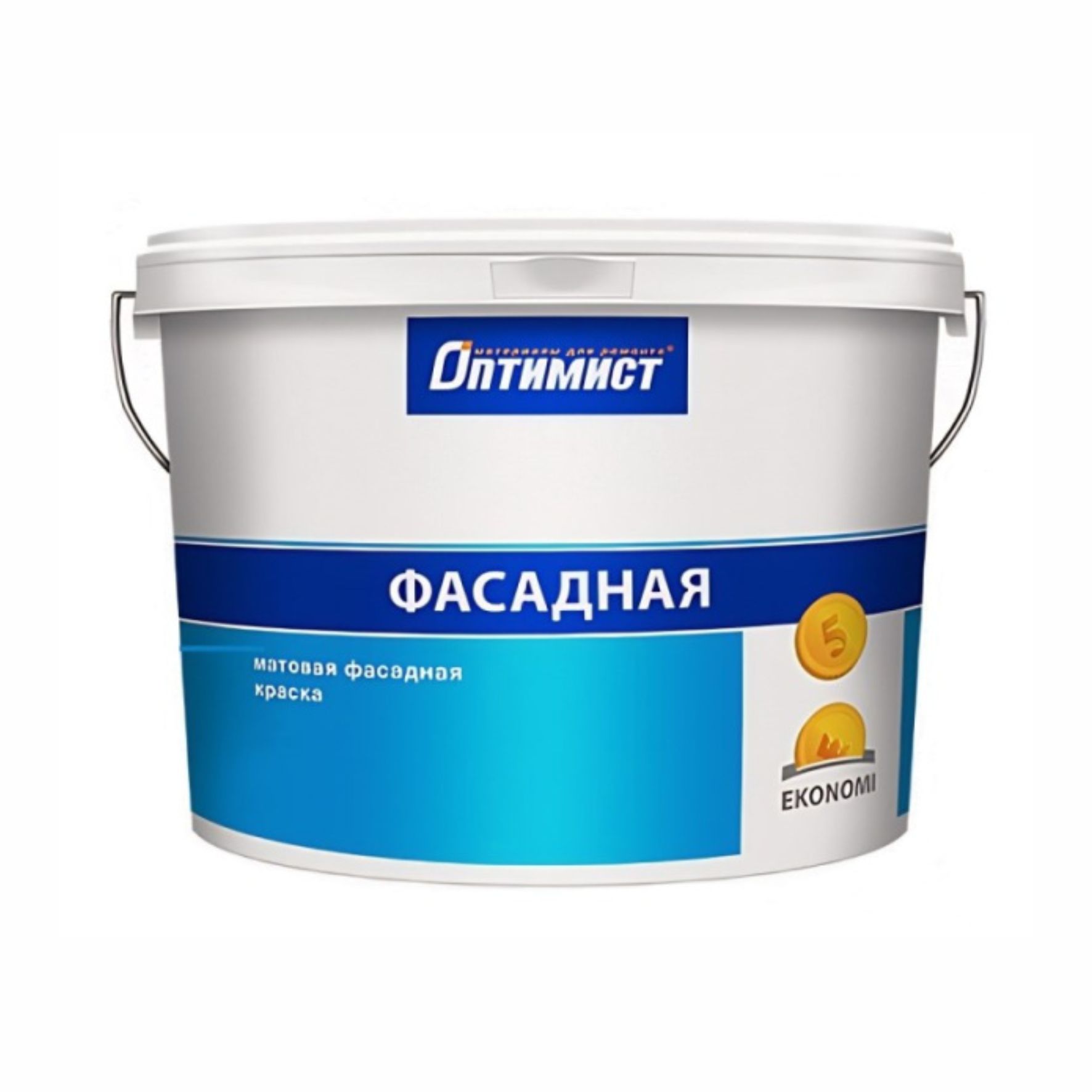 Краска фасадная матовая "Оптимист" Ekonomi 15л./24