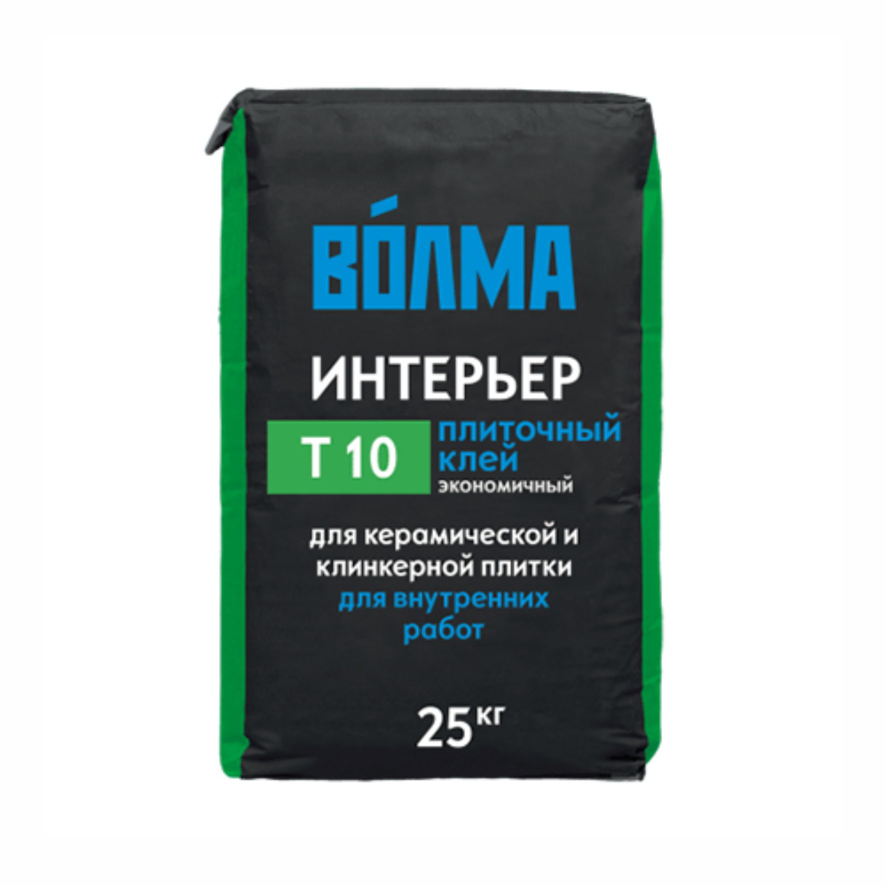 Клей цементный для керамической и клинкерной плитки Волма Интерьер 25кг 1/56